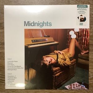 Taylor Swift - Midnights Vinyl 12" LP -  Signed Photo - Jade Green - SEALED
